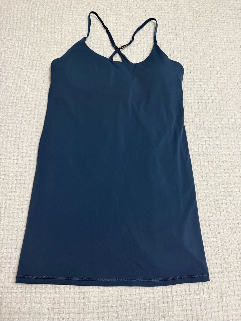 Ewedoos women’s athletic dress, blue. Spandex lined.   XXL.